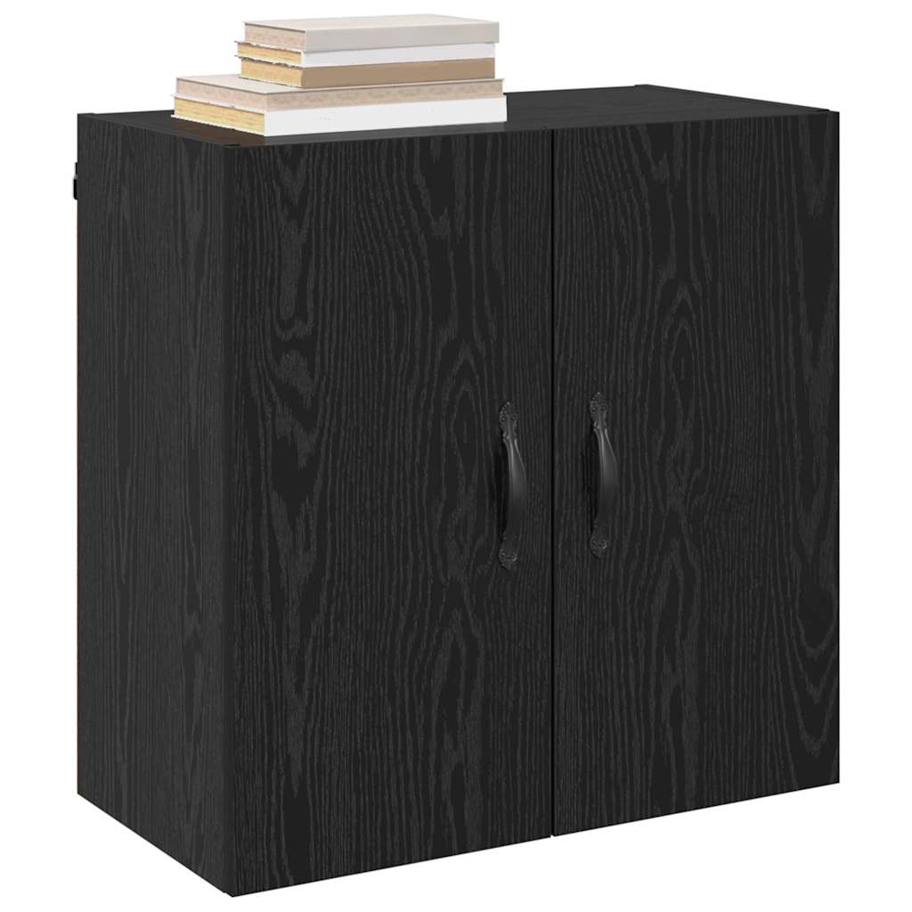 Wall-Mounted Cabinet 60 x 31 x 60 cm Engineered Wood Black Oak
