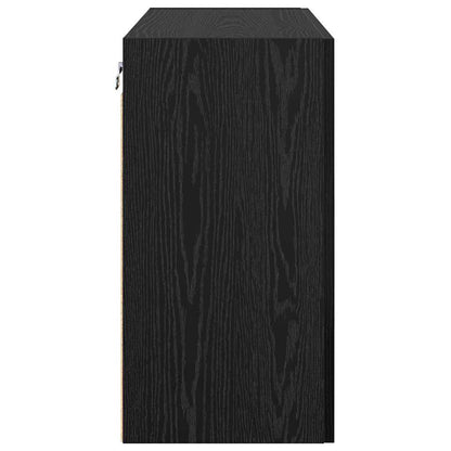 Wall-Mounted Cabinet 60 x 31 x 60 cm Engineered Wood Black Oak