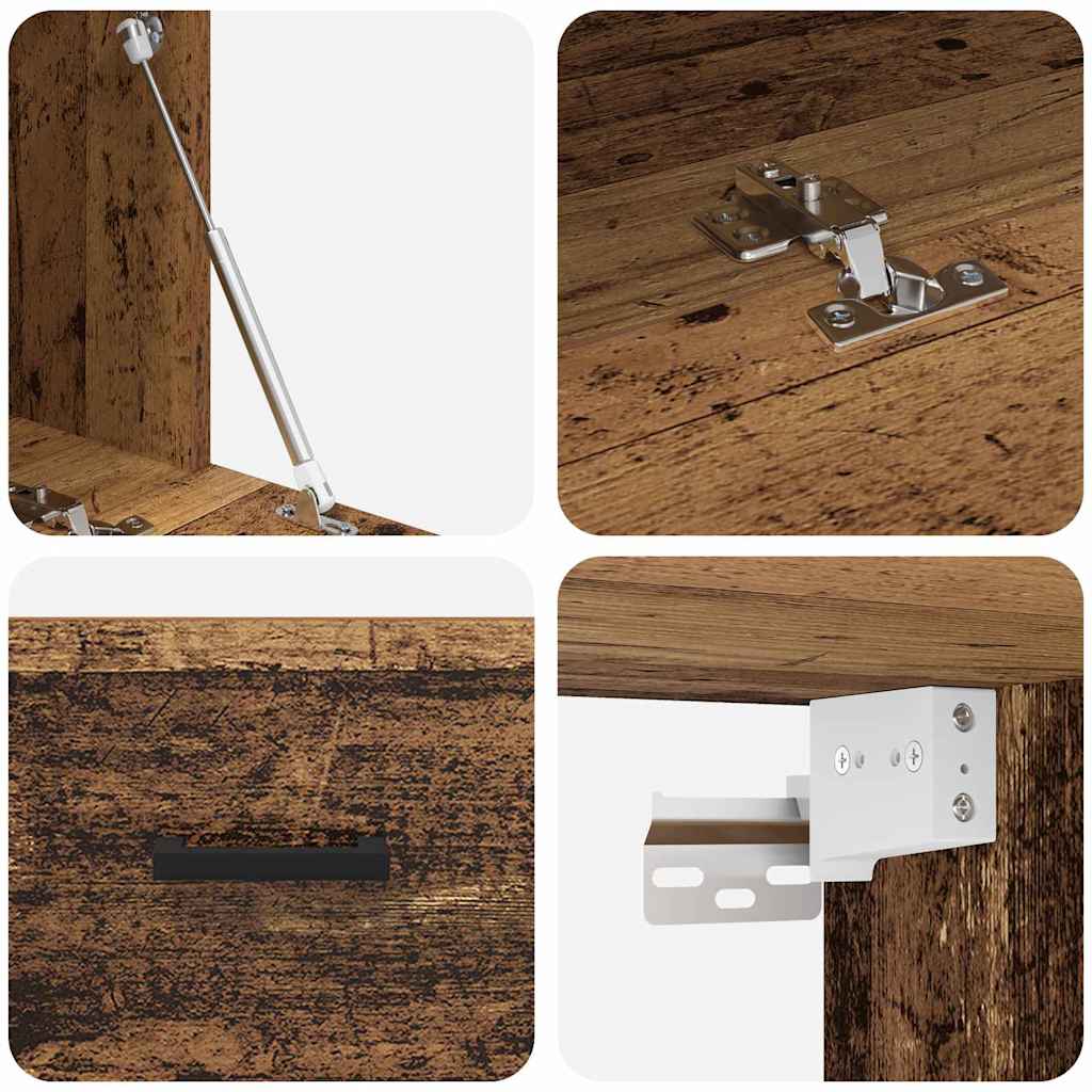 Wall-Mounted Cabinet Old Wood 60 x 36.5 x 35 cm Engineered Wood