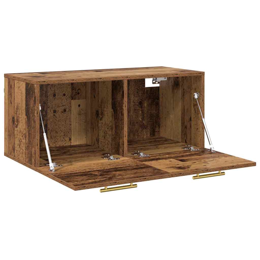 Wall Cabinet 80 x 36.5 x 35 cm Engineered Wood Old wood