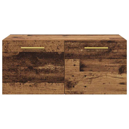 Wall Cabinet 80 x 36.5 x 35 cm Engineered Wood Old wood