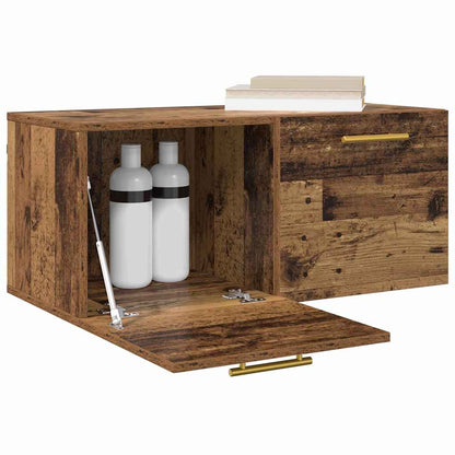 Wall Cabinet 80 x 36.5 x 35 cm Engineered Wood Old wood