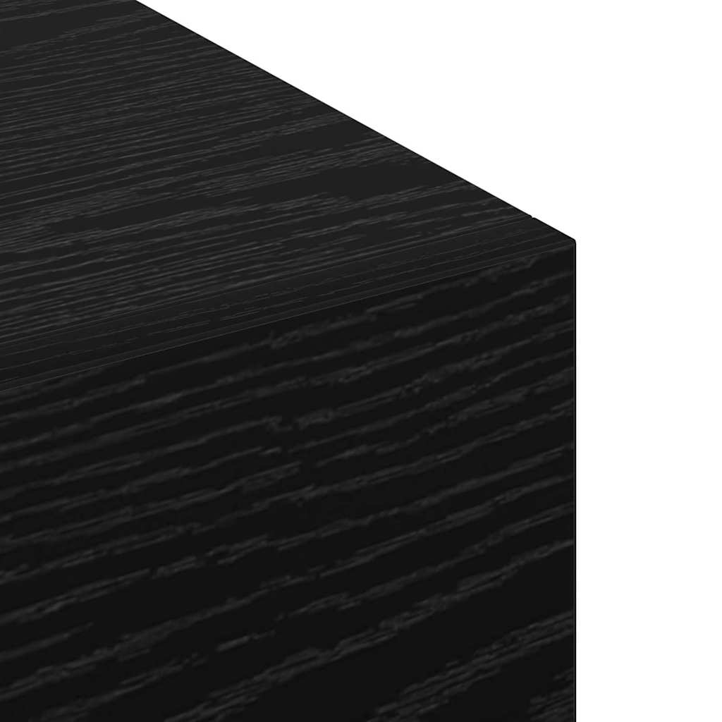 Wall Cabinet 80 x 36.5 x 35 cm Engineered Wood Black oak