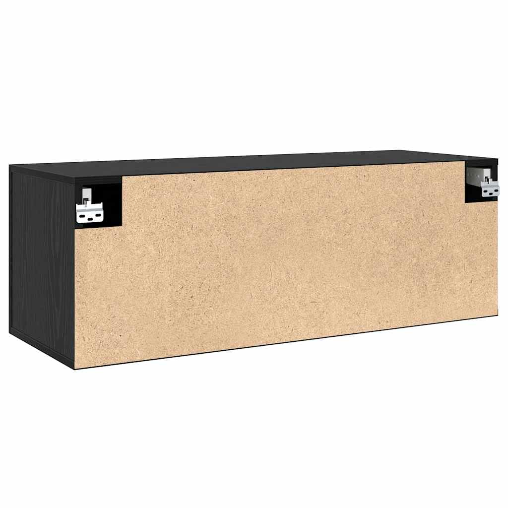 Wall-Mounted Cabinet Wall-mounted Black Oak 100 x 36.5 x 35 cm