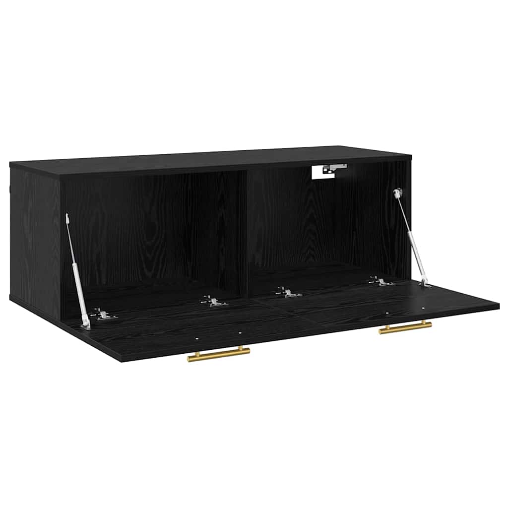 Wall Cabinet 100 x 36.5 x 35 cm Engineered Wood Black oak