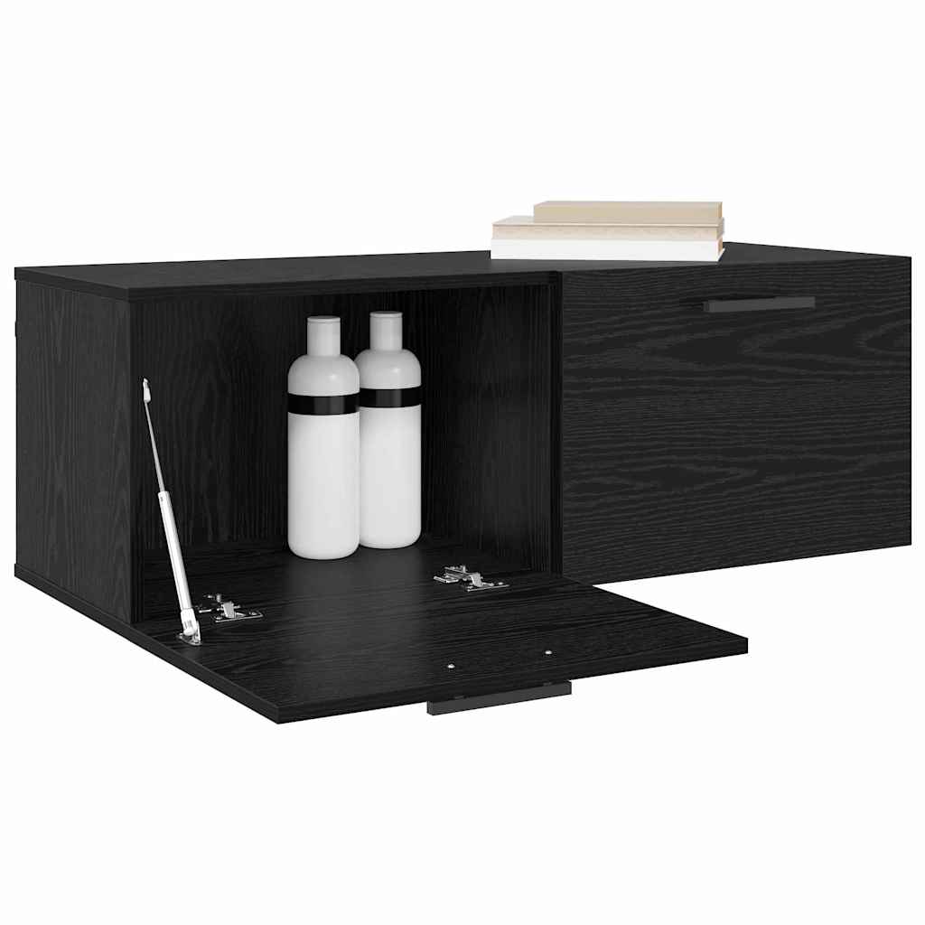 Wall Cabinet Black oak 100 x 36.5 x 35 cm Engineered wood