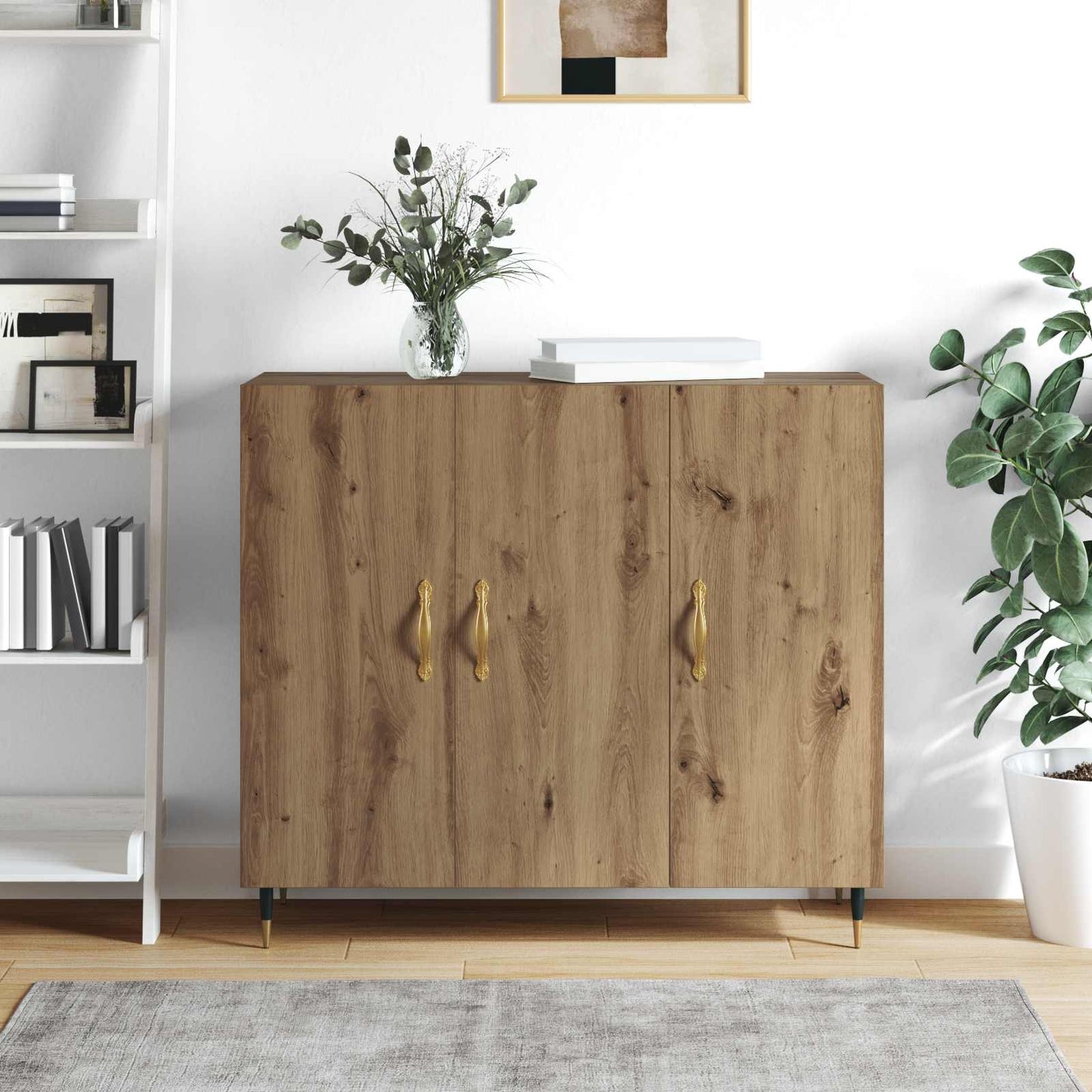 Sideboard Artisan Oak 90 x 34 x 80 cm Engineered Wood