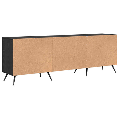 TV Cabinet Black oak 150 x 30 x 50 cm Engineered wood