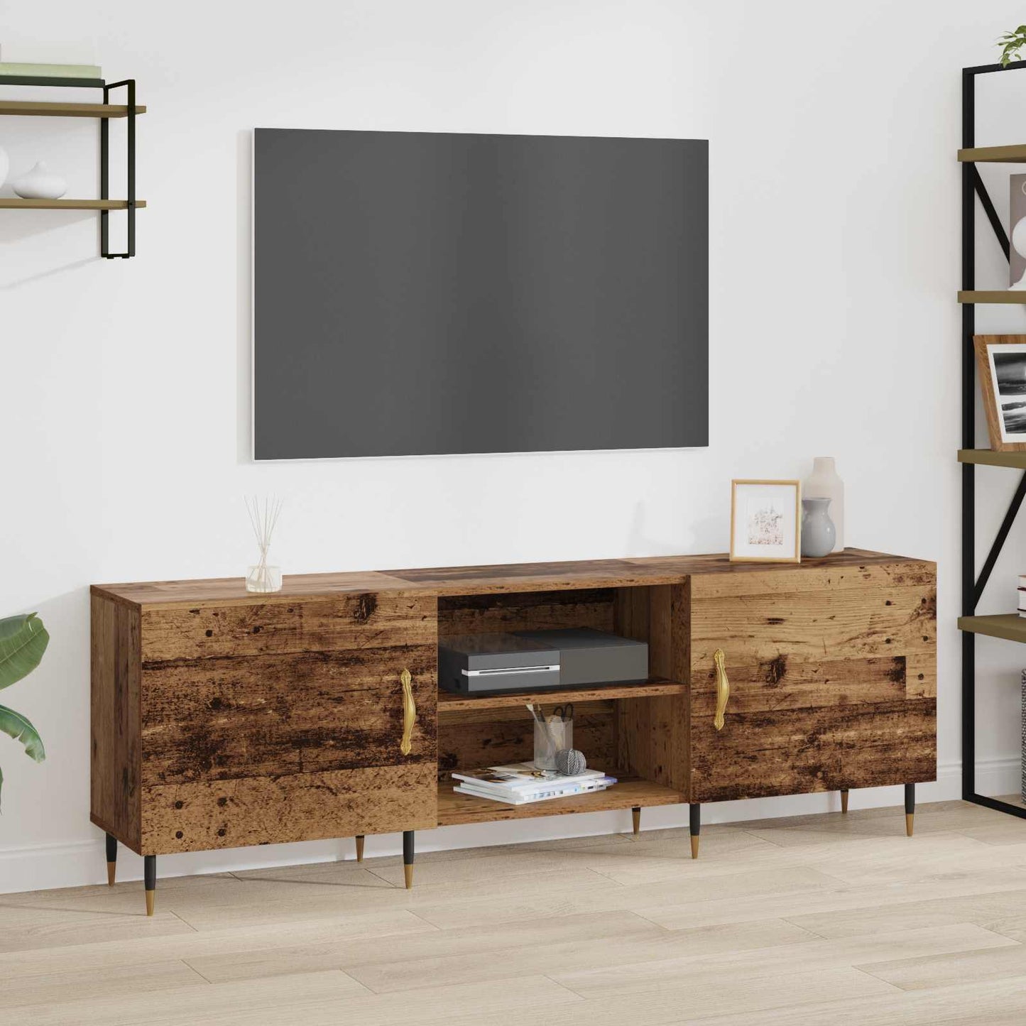 TV Cabinet Old wood 150 x 30 x 50 cm Engineered wood