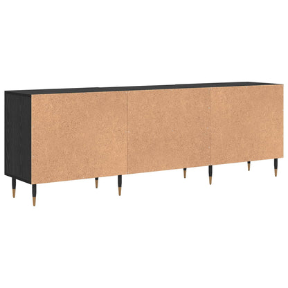 TV Cabinet 150 x 30 x 50 cm Black oak Engineered wood