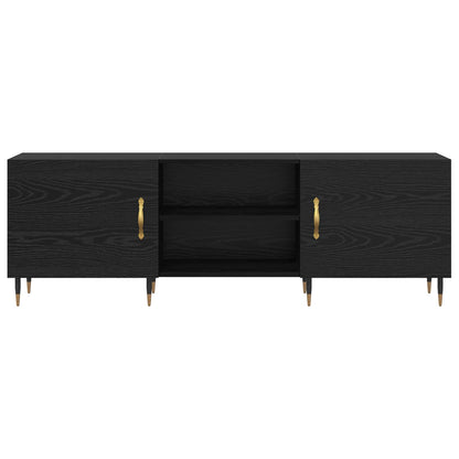 TV Cabinet 150 x 30 x 50 cm Black oak Engineered wood