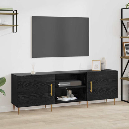 TV Cabinet Black oak 150 x 30 x 50 cm Engineered wood