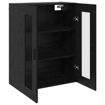 Wall Mounted Cabinet Black 69.5 x 34 x 90 cm Engineered Wood