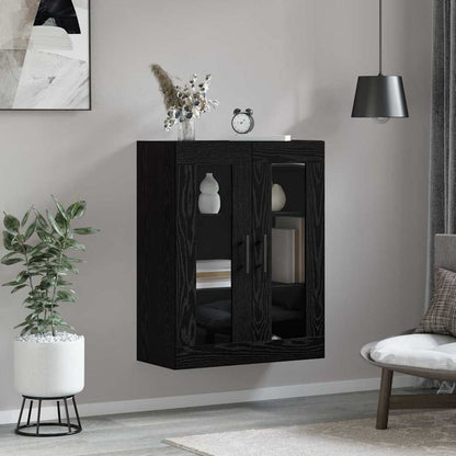 Wall Mounted Cabinet Black oak 69.5 x 34 x 90 cm