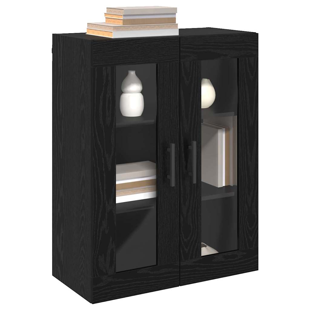 Wall Mounted Cabinet Black oak 69.5 x 34 x 90 cm