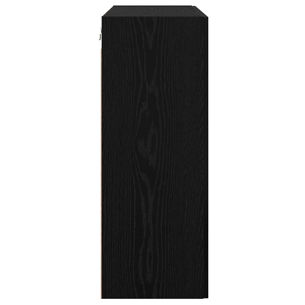 Wall Mounted Cabinet Black oak 69.5 x 34 x 90 cm