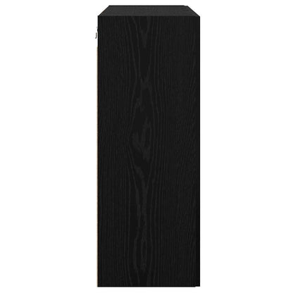 Wall Mounted Cabinet Black oak 69.5 x 34 x 90 cm