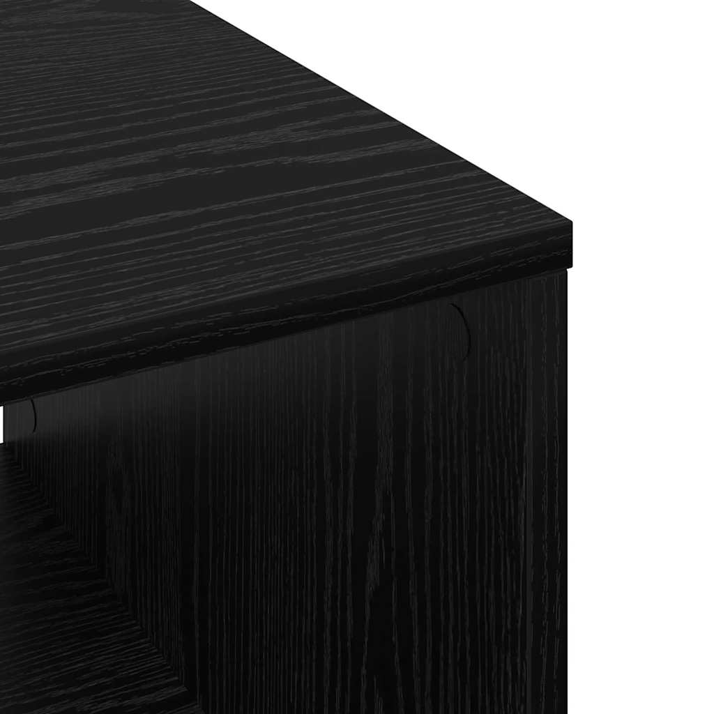 Coffee Table Black oak 60 x 50 x 40 cm Engineered wood