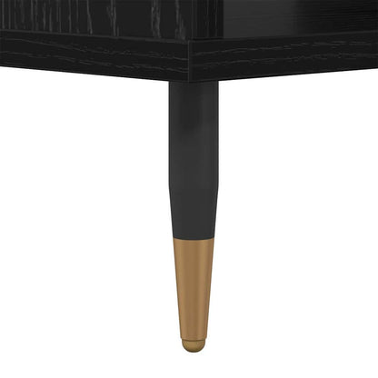 Coffee Table Black oak 60 x 50 x 40 cm Engineered wood