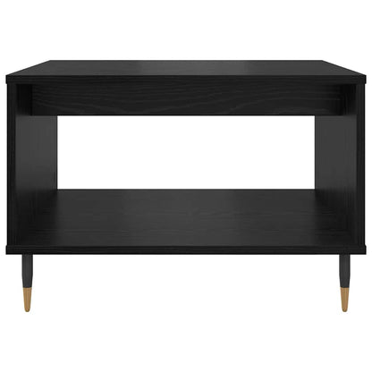 Coffee Table Black oak 60 x 50 x 40 cm Engineered wood