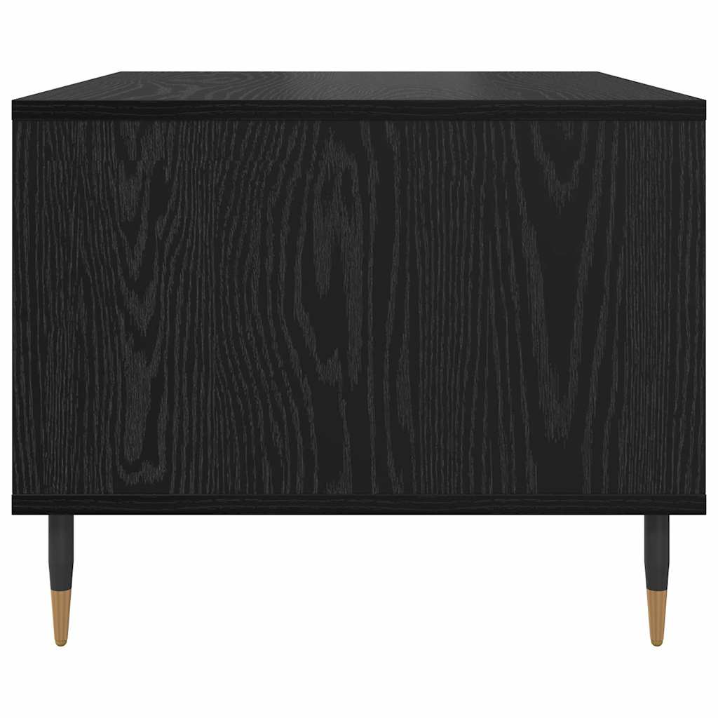 Coffee Table Black oak 60 x 50 x 40 cm Engineered wood