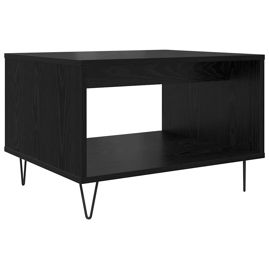 Coffee Table Black oak 60 x 50 x 40 cm Engineered wood