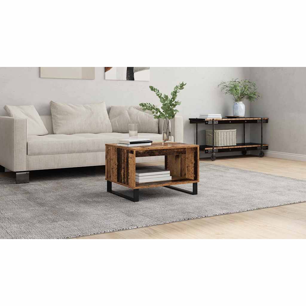 Coffee Table Old wood 60 x 50 x 40 cm Engineered wood