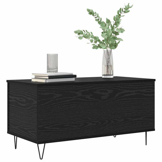 Coffee Table Black oak 90 x 44.5 x 45 cm Engineered wood