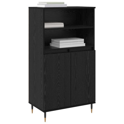Highboard Black 60 x 36 x 110 cm Engineered wood