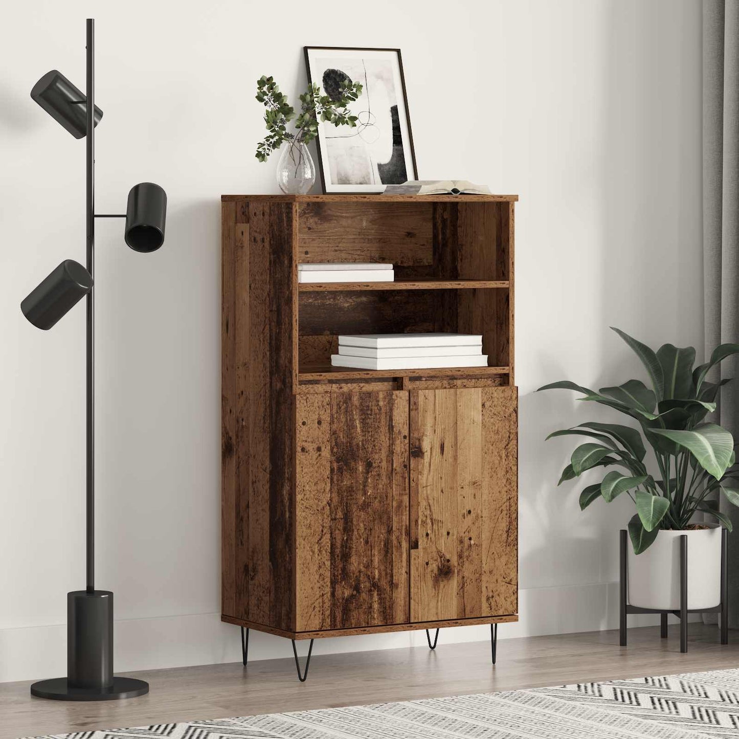 Highboard Brown 60 x 36 x 110 cm Engineered wood
