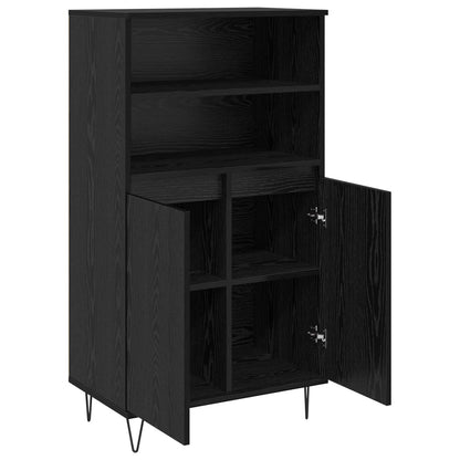 Highboard Black 60 x 36 x 110 cm Engineered wood