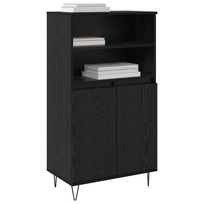Highboard Black 60 x 36 x 110 cm Engineered wood