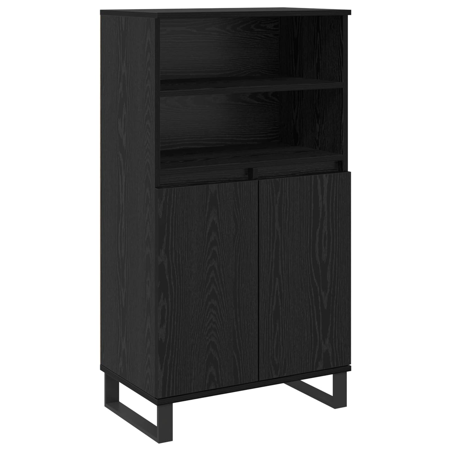 Highboard Black 60 x 36 x 110 cm Engineered wood