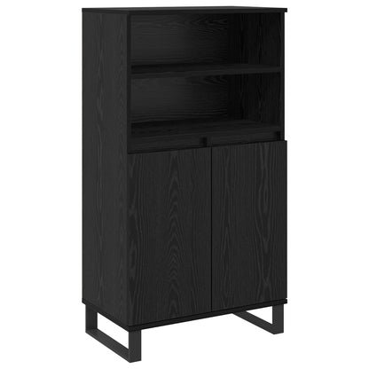 Highboard Black 60 x 36 x 110 cm Engineered wood