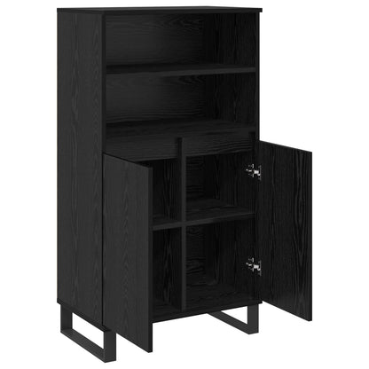 Highboard Black 60 x 36 x 110 cm Engineered wood