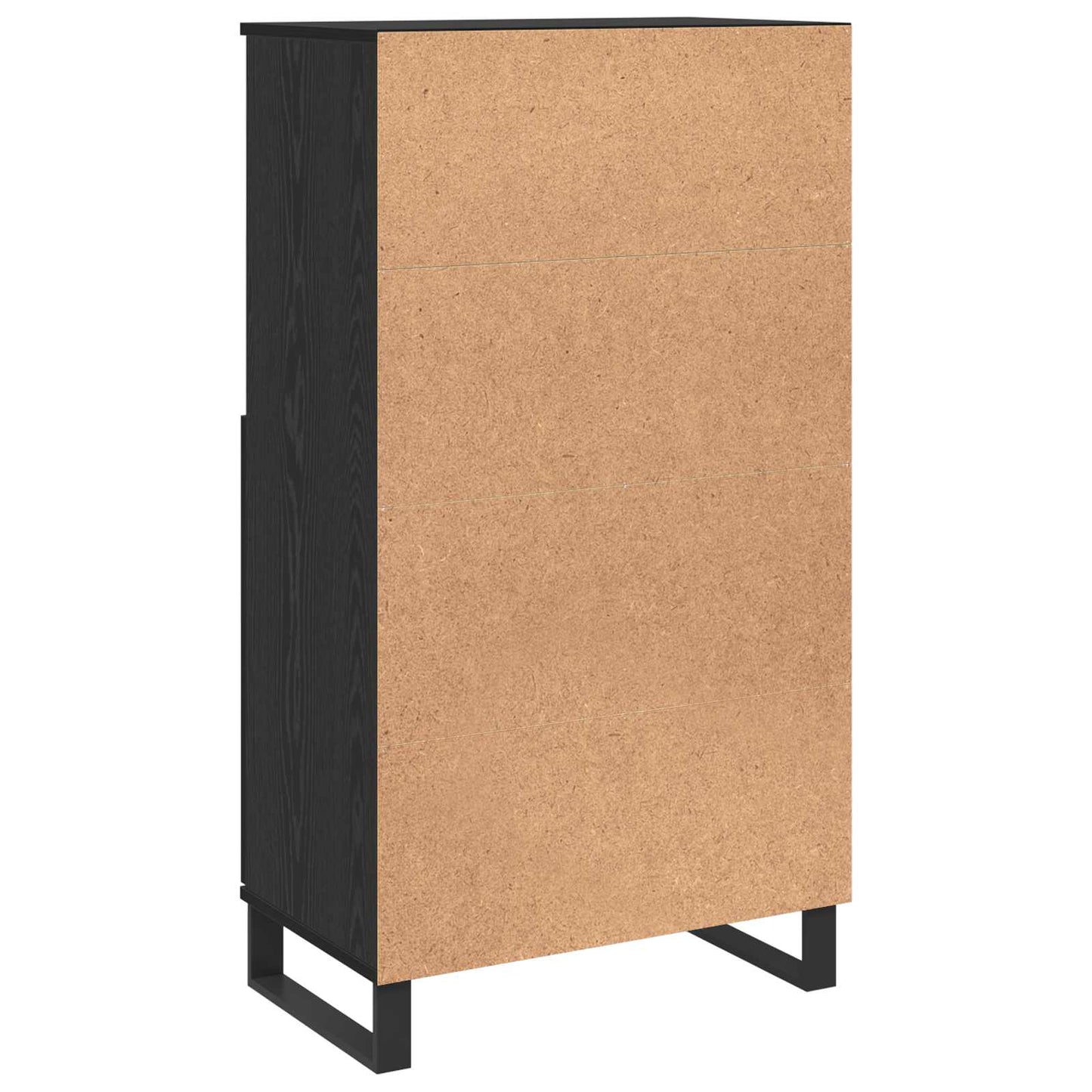 Highboard Black 60 x 36 x 110 cm Engineered wood
