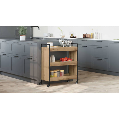 Kitchen Trolley Artisan Oak 70 x 30 x 82 cm Engineered Wood