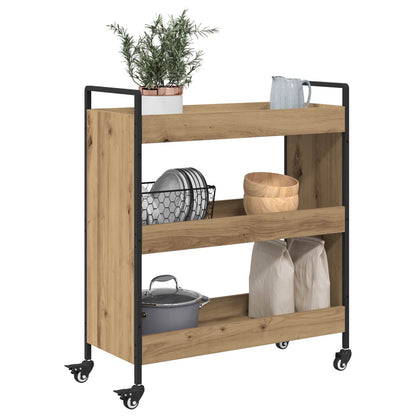 Kitchen Trolley Artisan Oak 70 x 30 x 82 cm Engineered Wood