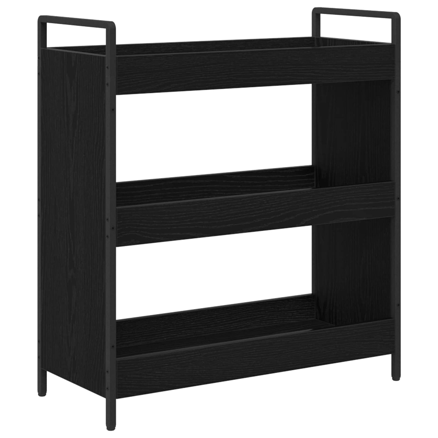 Kitchen Trolley Black Oak 70 x 30 x 82 cm Engineered Wood