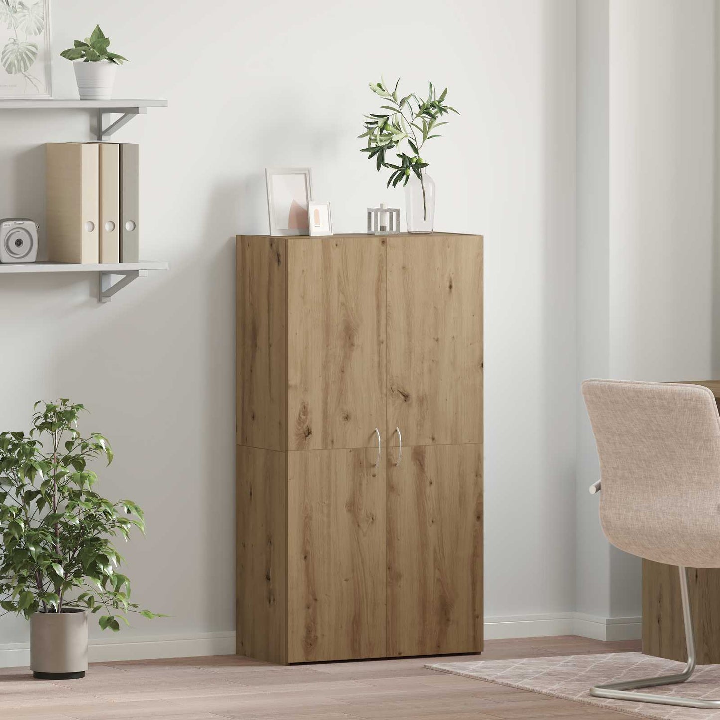 Office Cabinet Artisan Oak 60 x 32 x 115 cm Engineered Wood