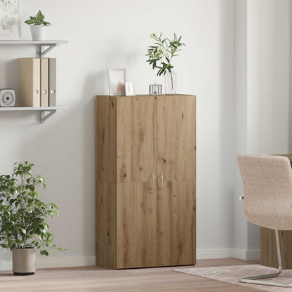 Office Cabinet Artisan Oak 60 x 32 x 115 cm Engineered Wood