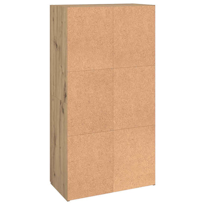 Office Cabinet Artisan Oak 60 x 32 x 115 cm Engineered Wood
