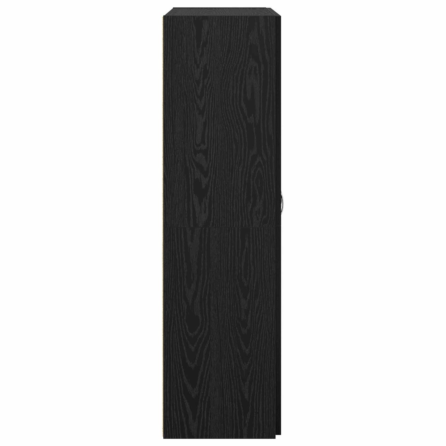 Office Cabinet Black Oak 60 x 32 x 115 cm Engineered Wood