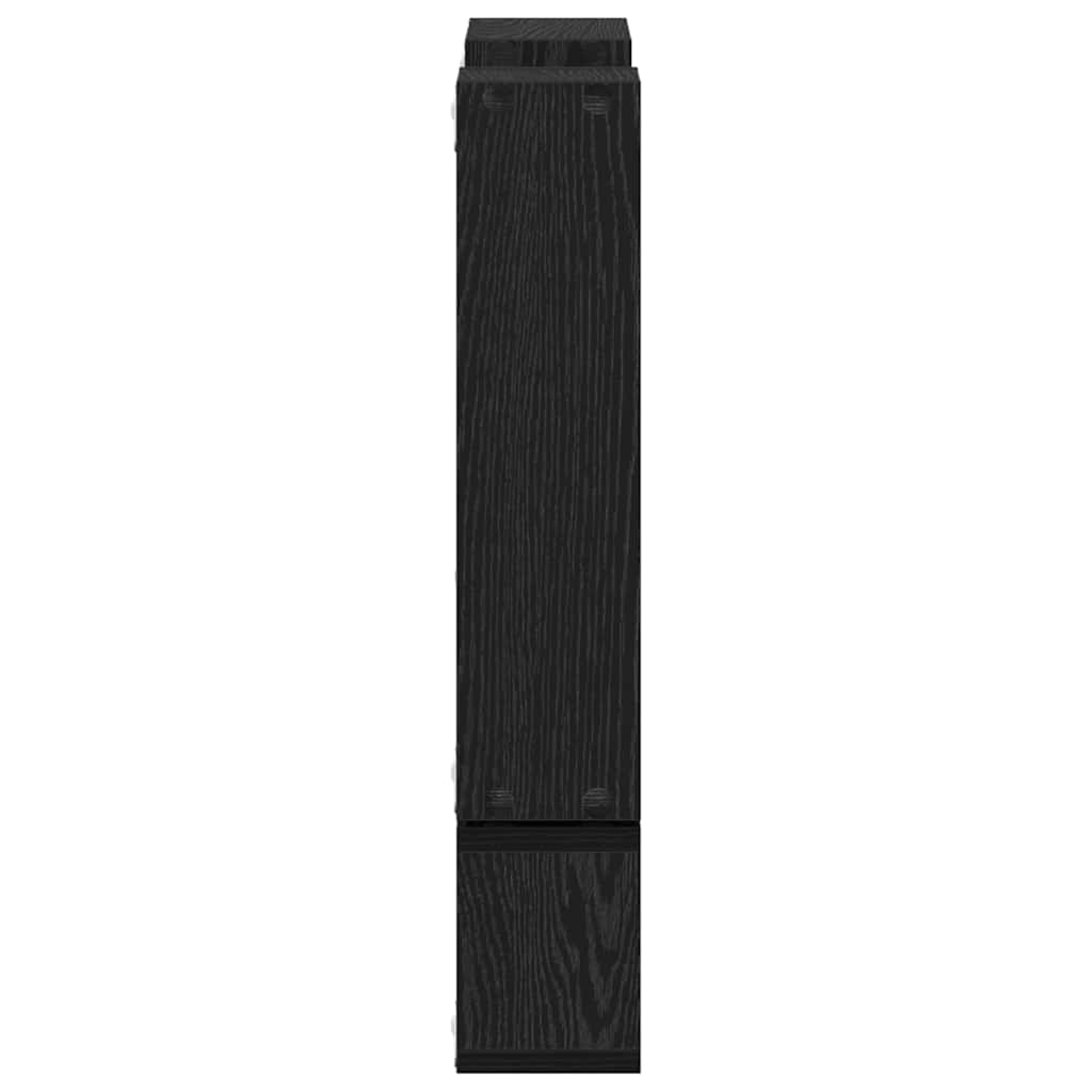 Wall Shelf Wall-Mounted Black Oak 96 x 12 x 64 cm