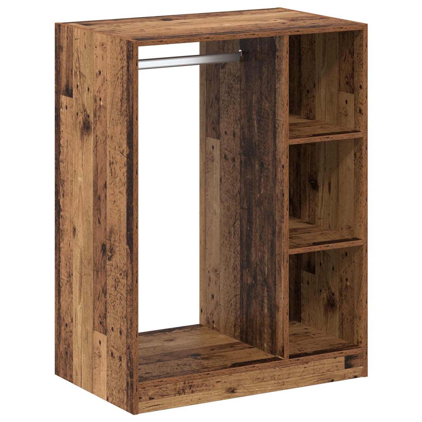 Wardrobe with Shelf with Storage Old Wood 77 x 48 x 102 cm