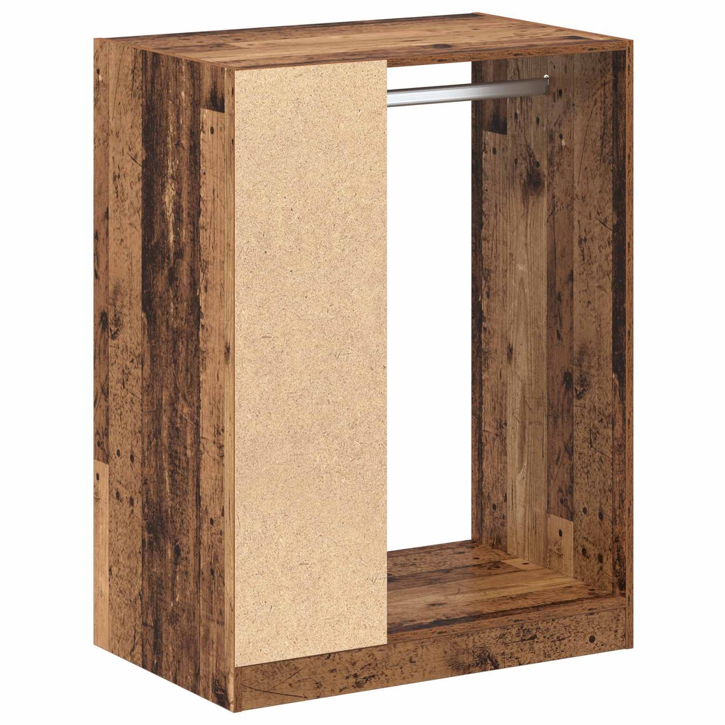 Wardrobe with Shelf with Storage Old Wood 77 x 48 x 102 cm