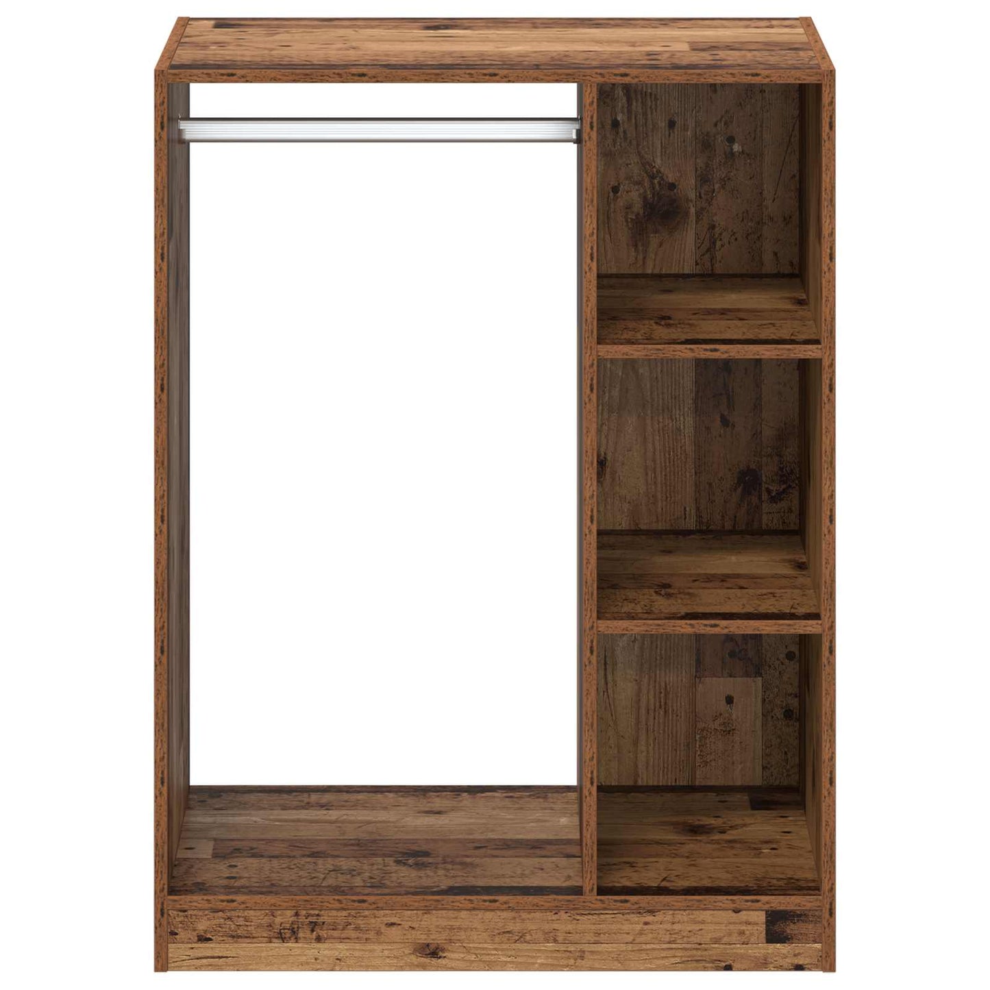Wardrobe with Shelf with Storage Old Wood 77 x 48 x 102 cm