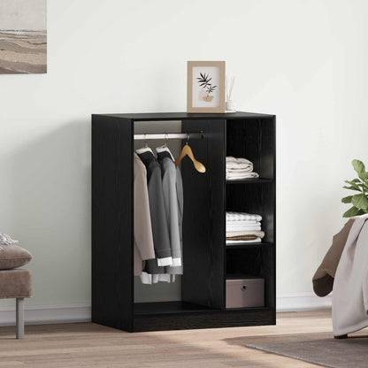 Wardrobe Black Oak 77 x 48 x 102 cm Engineered Wood