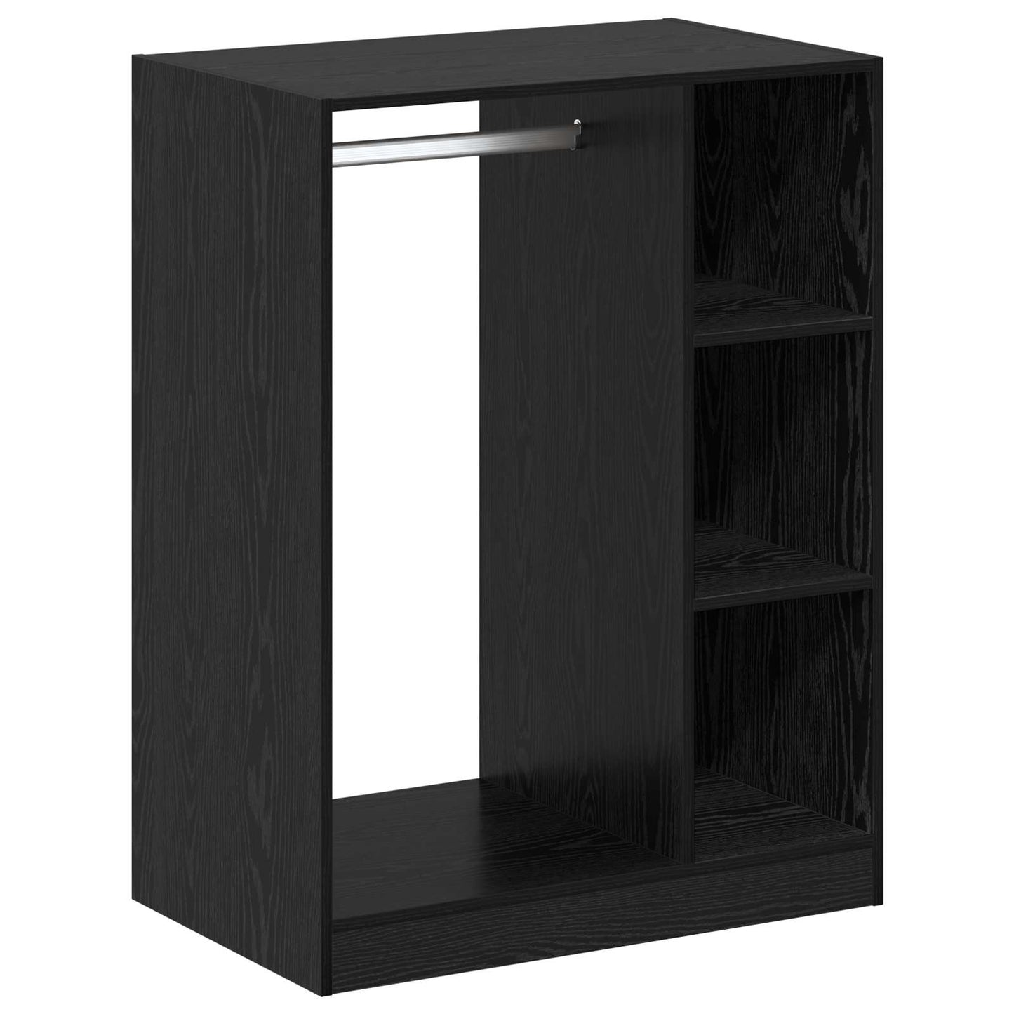 Wardrobe Black Oak 77 x 48 x 102 cm Engineered Wood