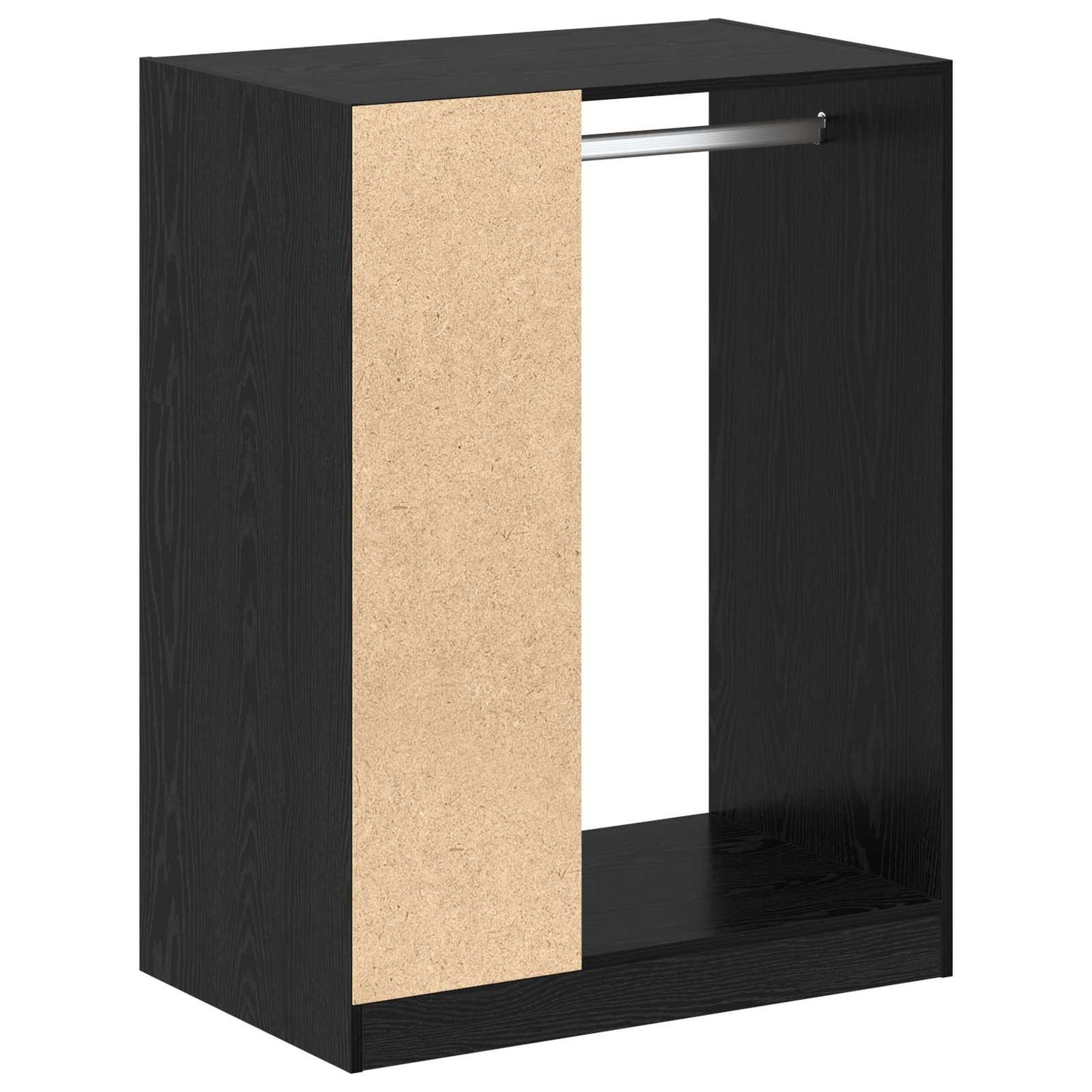 Wardrobe Black Oak 77 x 48 x 102 cm Engineered Wood